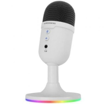 Micrófono Mars Gaming MMIC-CX/ USB 2.0/ Blanco | Auriculares y Micrófonos