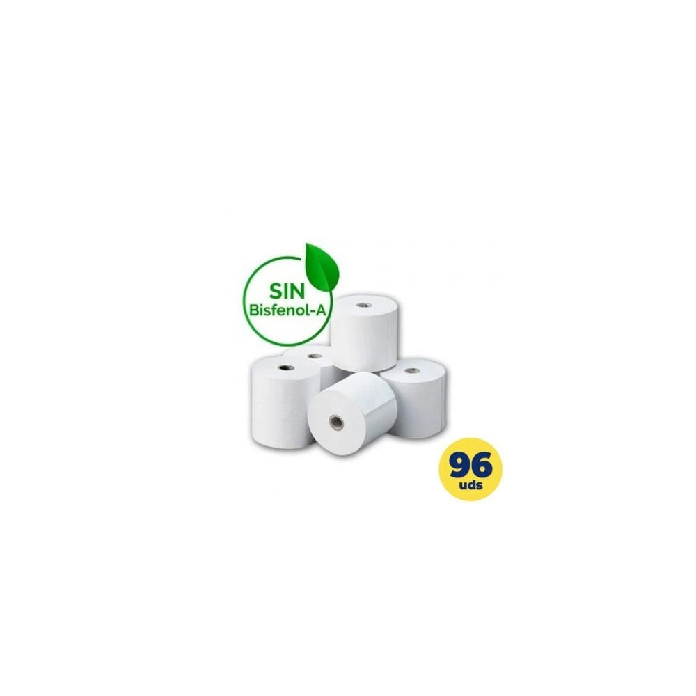 Caja de Rollos de Papel Térmico Genérico 80x55 BPAF/ 80 x 55mm/ 12 paquetes/ 96 unidades | Cintas y Rollos