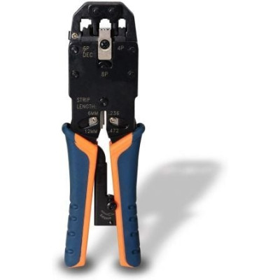Crimpadora Metálica de Carraca Aisens A142-0311 para RJ10-RJ11-RJ12-RJ45 | Herramientas y Limpieza