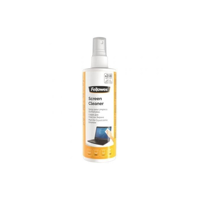 Spray Limpiador de Pantallas Fellowes 99718/ Capacidad 250ml | Herramientas y Limpieza