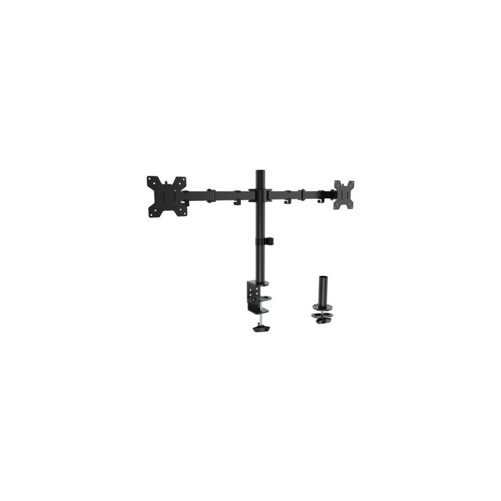 Soporte de Mesa para 2 Monitores Aisens DT32TSR-279/ Giratorio/ Inclinable/ hasta 10kg | Soportes PC y Monitor