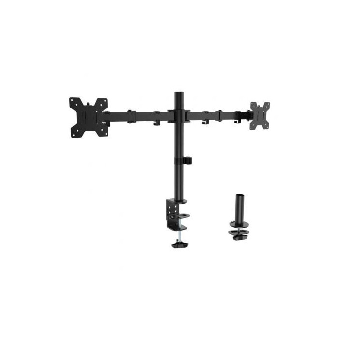 Soporte de Mesa para 2 Monitores Aisens DT32TSR-279/ Giratorio/ Inclinable/ hasta 10kg | Soportes PC y Monitor