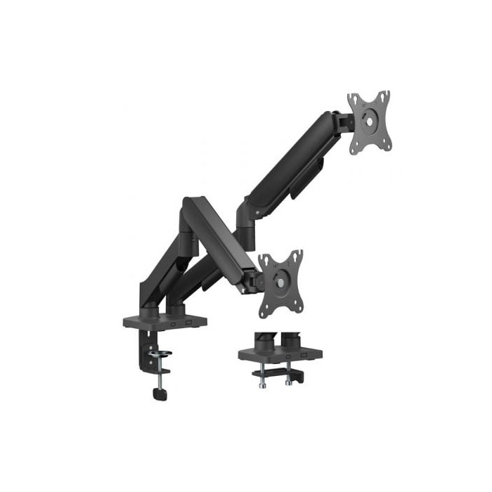 Soporte de Mesa con Contrapeso para 2 Monitores Aisens DT32TSR-357/ Giratorio/ Inclinable/ hasta 9kg | Soportes PC y Monitor