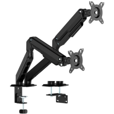 Soporte de Mesa con Contrapeso para 2 Monitores Aisens DT32TSR-451/ Giratorio/ Inclinable/ hasta 9kg | Soportes PC y Monitor