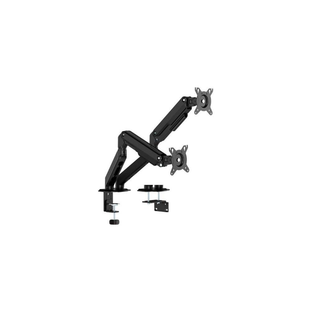 Soporte de Mesa con Contrapeso para 2 Monitores Aisens DT32TSR-451/ Giratorio/ Inclinable/ hasta 9kg | Soportes PC y Monitor