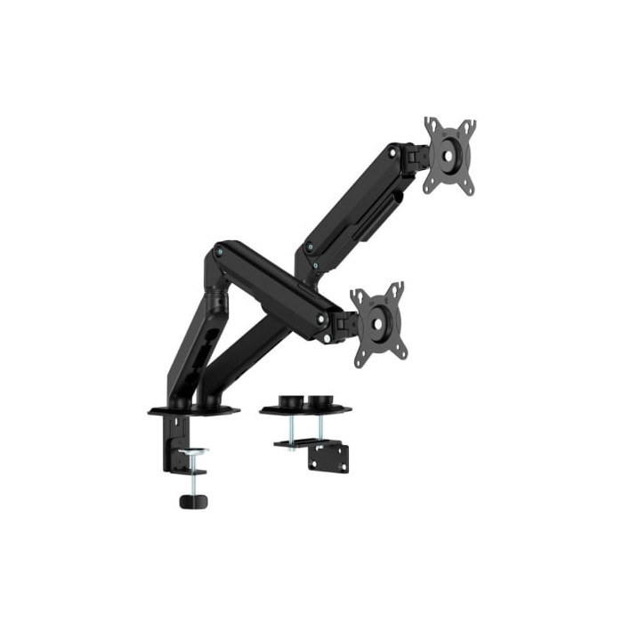 Soporte de Mesa con Contrapeso para 2 Monitores Aisens DT32TSR-451/ Giratorio/ Inclinable/ hasta 9kg | Soportes PC y Monitor