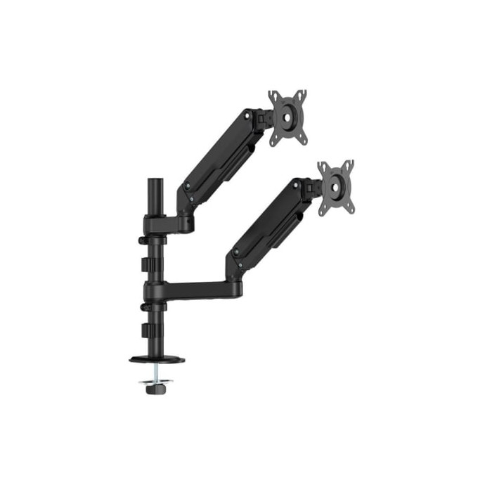 Soporte de Mesa con Contrapeso para 2 Monitores Aisens DT32TSR-453/ Giratorio/ Inclinable/ hasta 9kg | Soportes PC y Monitor