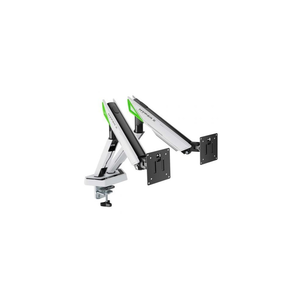 Soporte de Mesa Gaming con Contrapeso para 2 Monitores Aisens DT38TSR-345/ Giratorio/ Inclinable/ hasta 16kg | Soportes PC y Mon