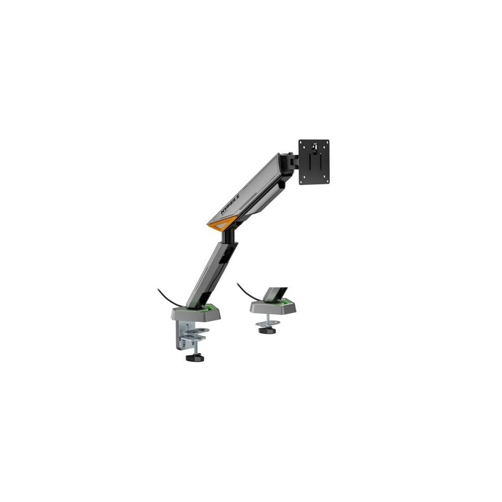 Soporte de Mesa Gaming para Monitor Aisens DT49TSRRGB-347/ Giratorio/ Inclinable/ hasta 16kg/ con Iluminación RGB | Soportes PC 