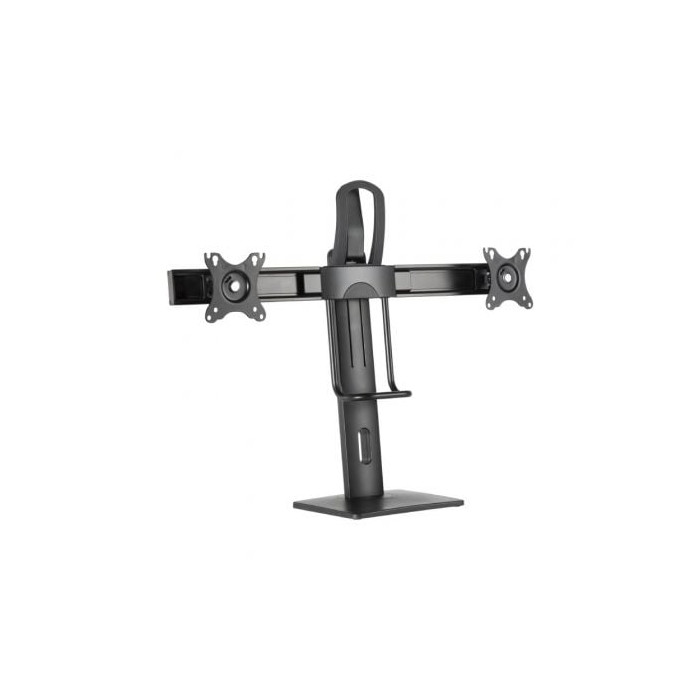 Soporte de Sobremesa con Contrapeso para 2 Monitores Aisens DT27TSR-065/ Giratorio/ Inclinable/ hasta 6kg | Soportes PC y Monito