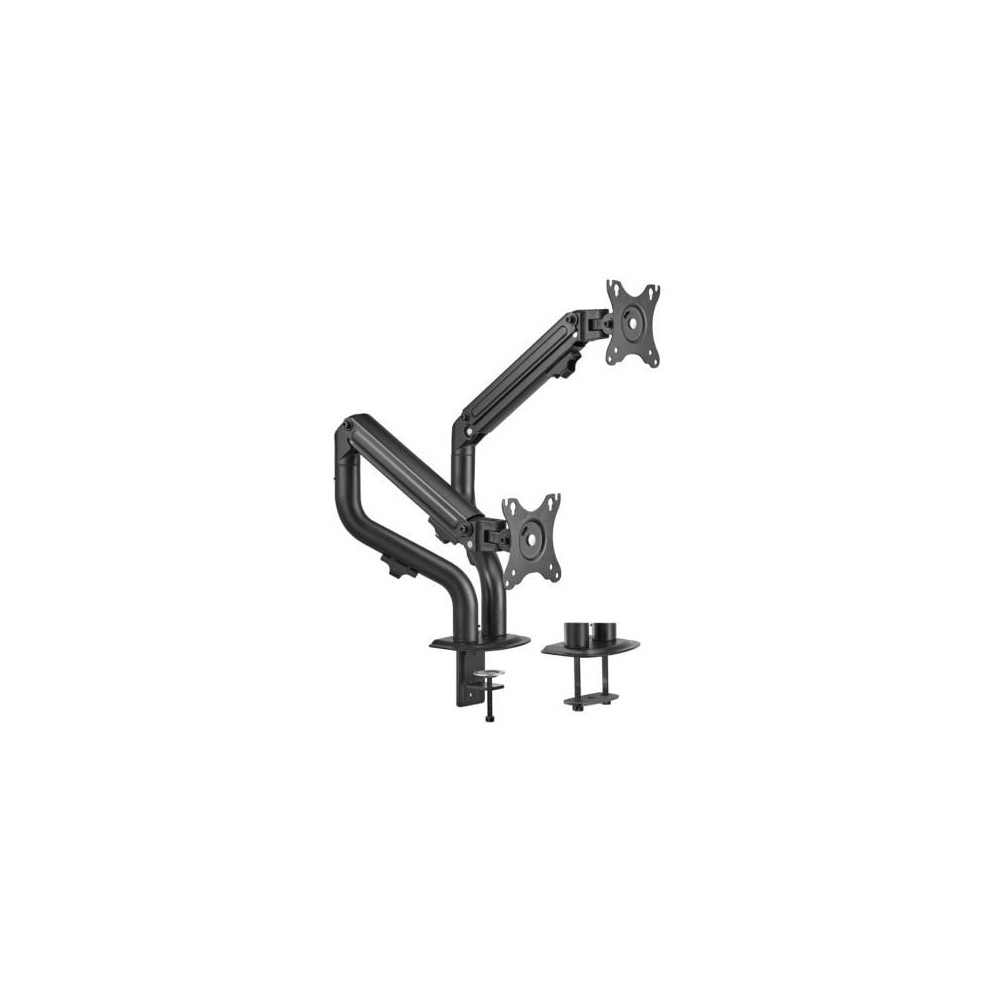 Soporte de Mesa para 2 Monitores Aisens DT32TSR-141/ Giratorio/ Inclinable/ hasta 8kg | Soportes PC y Monitor