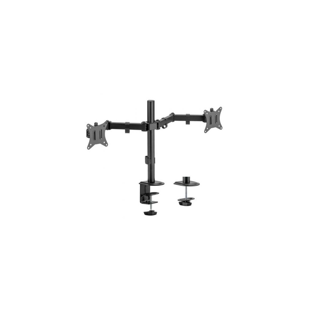 Soporte de Mesa para 2 Monitores o TV Aisens DT32TSR-149/ Giratorio/ Inclinable/ hasta 9kg | Soportes PC y Monitor