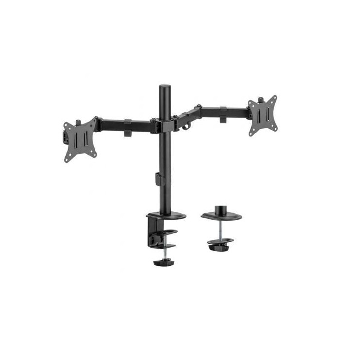 Soporte de Mesa para 2 Monitores o TV Aisens DT32TSR-149/ Giratorio/ Inclinable/ hasta 9kg | Soportes PC y Monitor