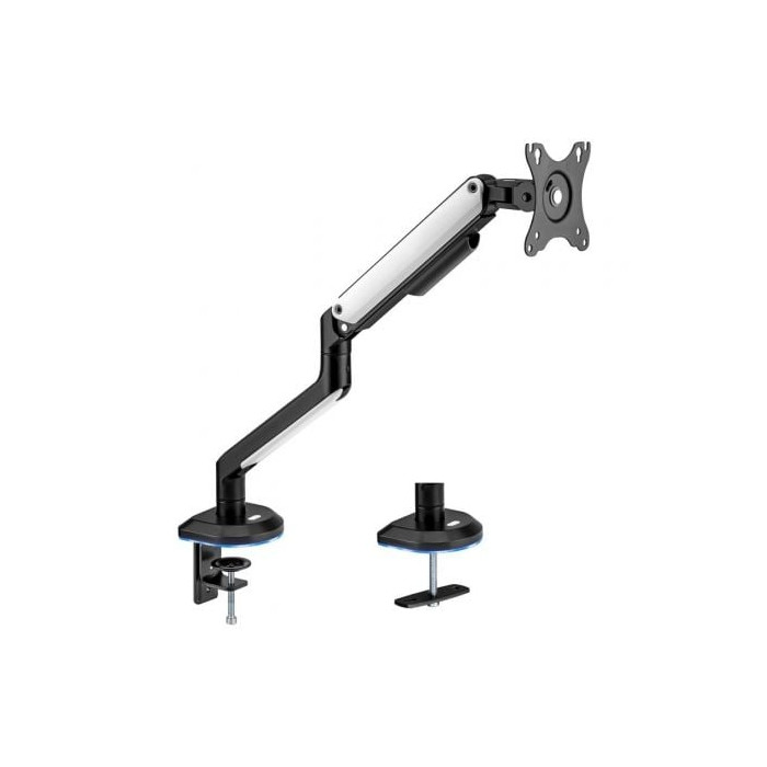 Soporte de Mesa Gaming con Contrapeso para Monitor Aisens DT32TSR-295/ Giratorio/ Inclinable/ hasta 9kg/ con Iluminación RGB | S