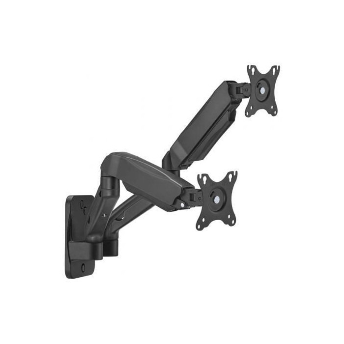 Soporte de Pared para 2 Monitores o TV Aisens WT32TSR-225/ Giratorio/ Inclinable/ hasta 9kg | Soportes PC y Monitor