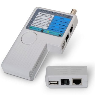 Tester Aisens A142-0313 para RJ11-RJ12-RJ45/ USB/ Coaxial | Herramientas y Limpieza