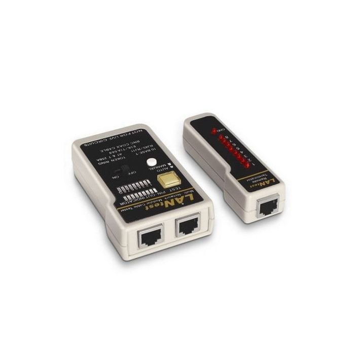 Tester Aisens A142-0314 para RJ11-RJ12-RJ45/ Coaxial | Herramientas y Limpieza