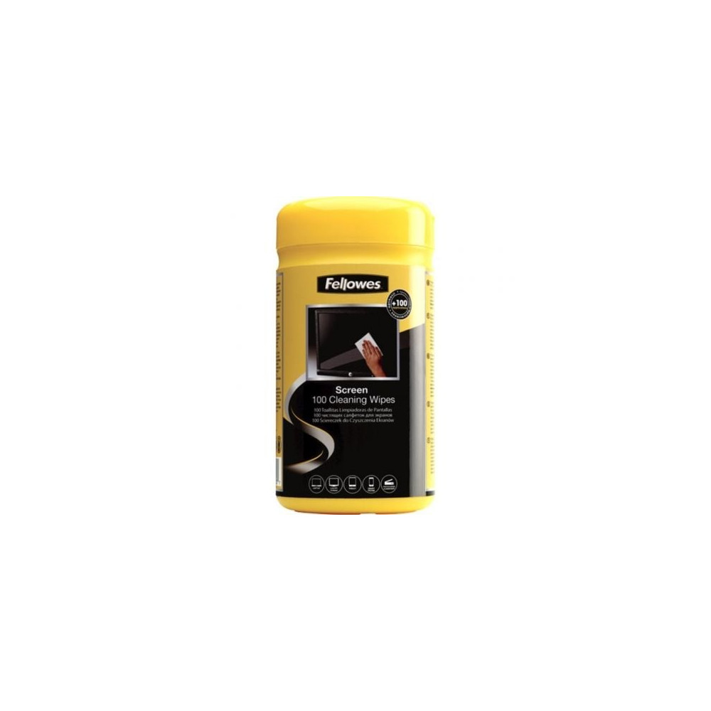 Dispensador de 100 Toallitas Fellowes 9183101 para Limpieza de Pantallas/ Pack de 6 Unidades | Herramientas y Limpieza