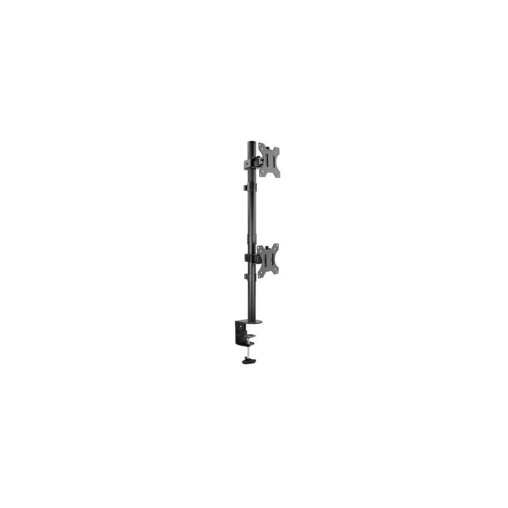 Soporte de Mesa para 2 Monitores TooQ DB1233TNV-B/ Giratorio/ Inclinable/ hasta 8kg | Soportes PC y Monitor