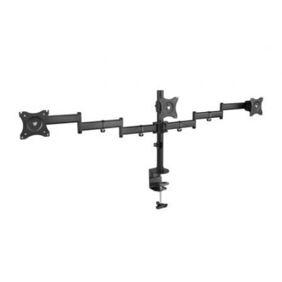 Soporte de Mesa para 3 Monitores TooQ DB1327TN-B/ Giratorio/ Inclinable/ hasta 8kg | Soportes PC y Monitor