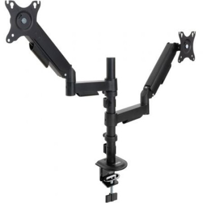 Soporte de Mesa para 2 Monitores TooQ DB1533TNR-B/ Giratorio/ Inclinable/ hasta 9kg | Soportes PC y Monitor