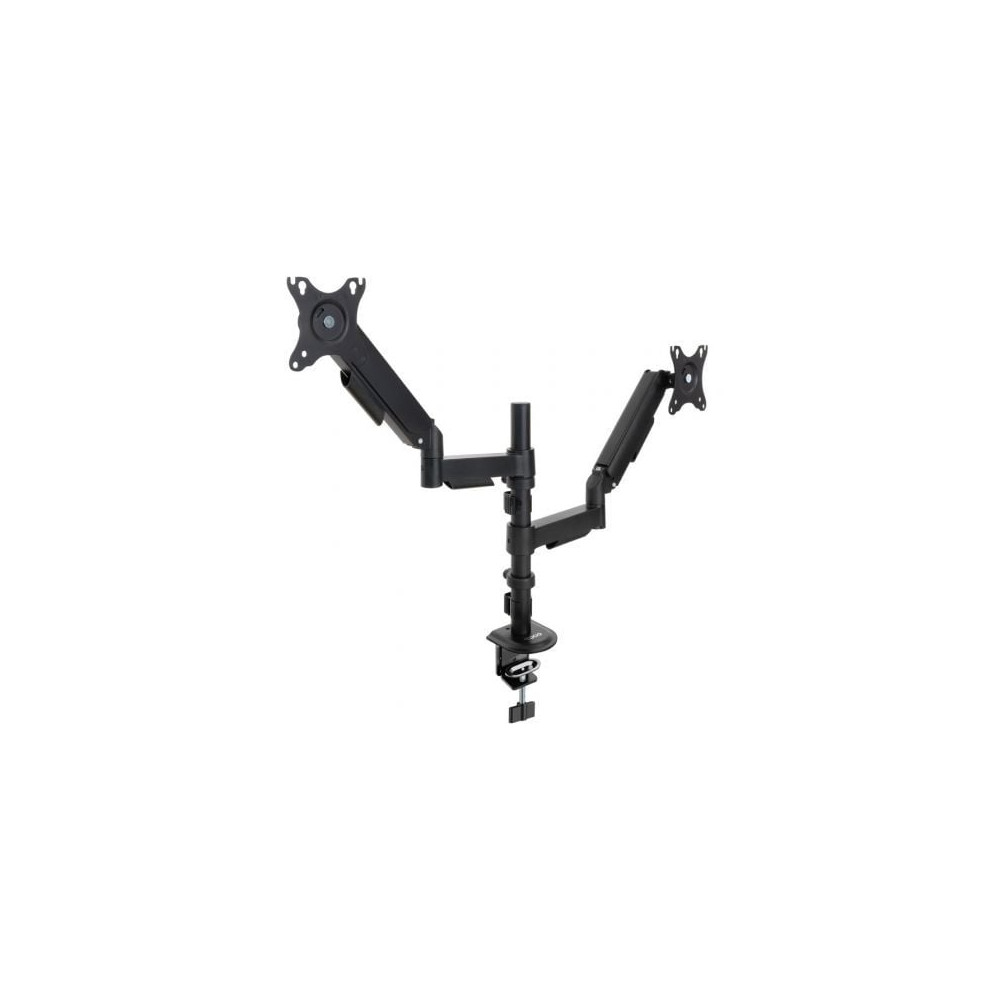 Soporte de Mesa para 2 Monitores TooQ DB1533TNR-B/ Giratorio/ Inclinable/ hasta 9kg | Soportes PC y Monitor