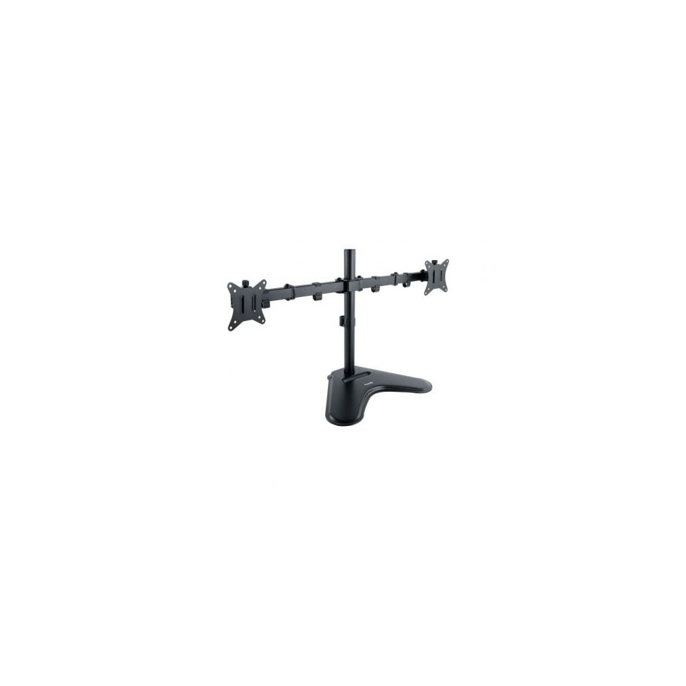 Soporte de Sobremesa para 2 Monitores TooQ DB1702TN-B/ Giratorio/ Inclinable/ hasta 9kg | Soportes PC y Monitor