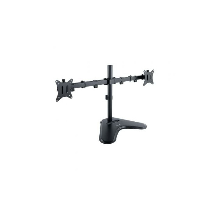Soporte de Sobremesa para 2 Monitores TooQ DB1702TN-B/ Giratorio/ Inclinable/ hasta 9kg | Soportes PC y Monitor