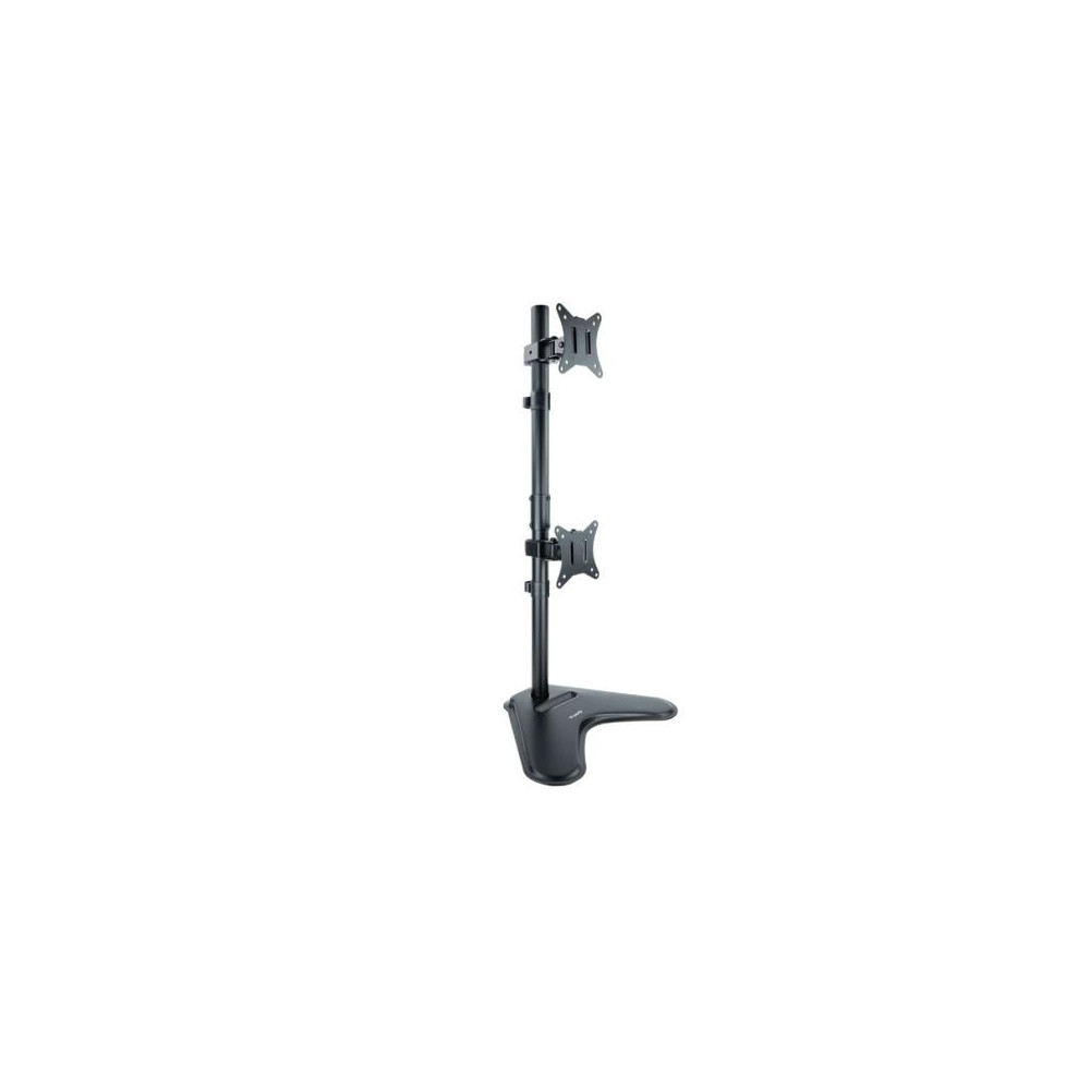 Soporte de Sobremesa para 2 Monitores TooQ DB1703TNV-B/ Giratorio/ Inclinable/ hasta 9kg | Soportes PC y Monitor