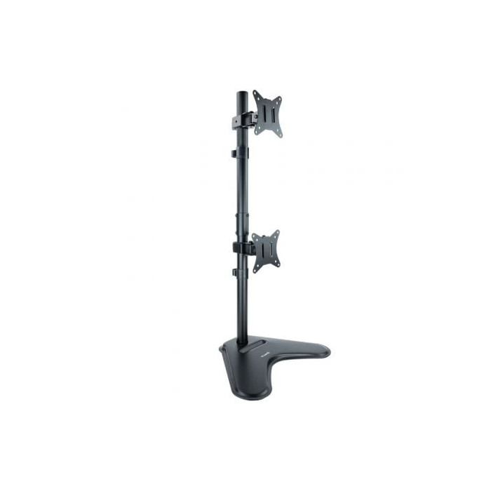 Soporte de Sobremesa para 2 Monitores TooQ DB1703TNV-B/ Giratorio/ Inclinable/ hasta 9kg | Soportes PC y Monitor