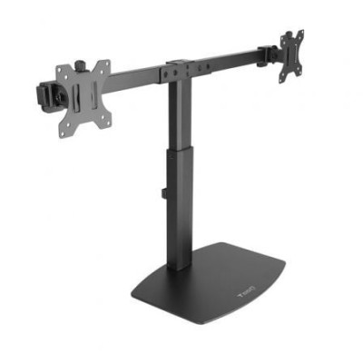 Soporte de Sobremesa para 2 Monitores TooQ DB1727TN-B/ Giratorio/ Inclinable/ hasta 6kg | Soportes PC y Monitor