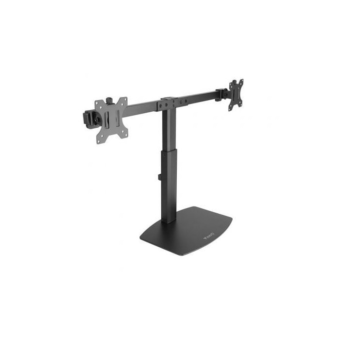 Soporte de Sobremesa para 2 Monitores TooQ DB1727TN-B/ Giratorio/ Inclinable/ hasta 6kg | Soportes PC y Monitor