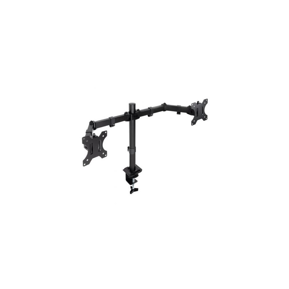 Soporte de Mesa para 2 Monitores TooQ DB1802TN-B/ Giratorio/ Inclinable/ hasta 8kg | Soportes PC y Monitor