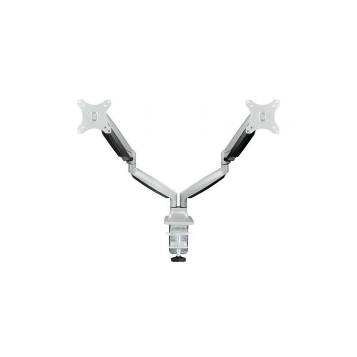 Soporte de Mesa para 2 Monitores TooQ DB3132TNR-S/ Giratorio/ Inclinable/ hasta 9kg | Soportes PC y Monitor