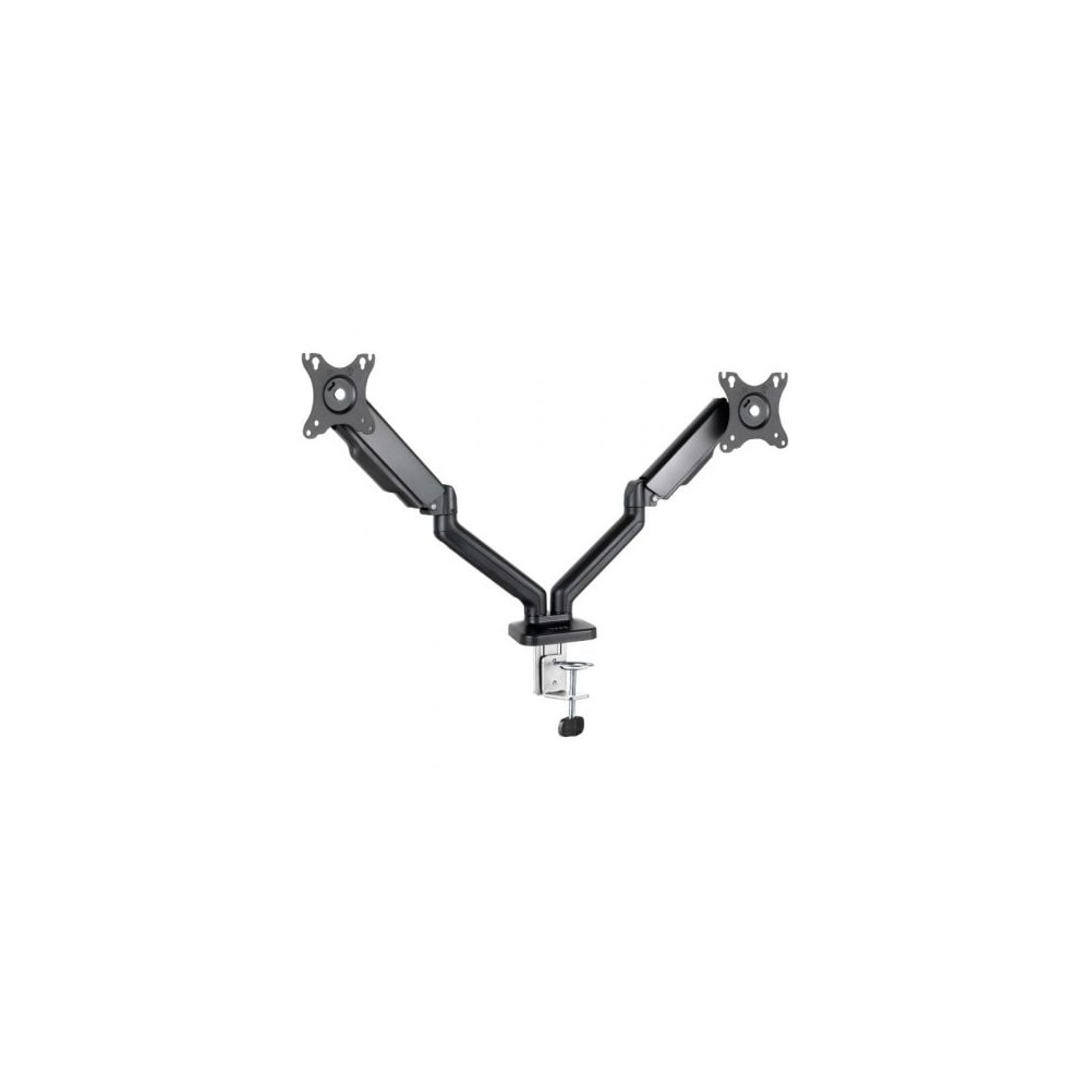 Soporte de Mesa para 2 Monitores TooQ DB5132TNR-B/ Giratorio/ Inclinable/ hasta 9kg | Soportes PC y Monitor