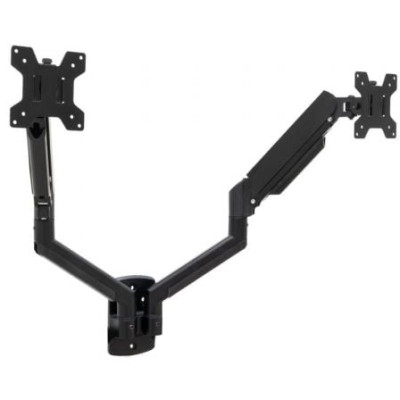 Soporte de Pared para 2 Monitores TooQ LP1434TNR-B/ Giratorio/ Inclinable/ Rotatorio/ hasta 10kg | Soportes PC y Monitor