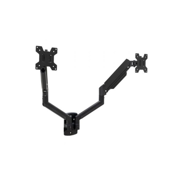 Soporte de Pared para 2 Monitores TooQ LP1434TNR-B/ Giratorio/ Inclinable/ Rotatorio/ hasta 10kg | Soportes PC y Monitor