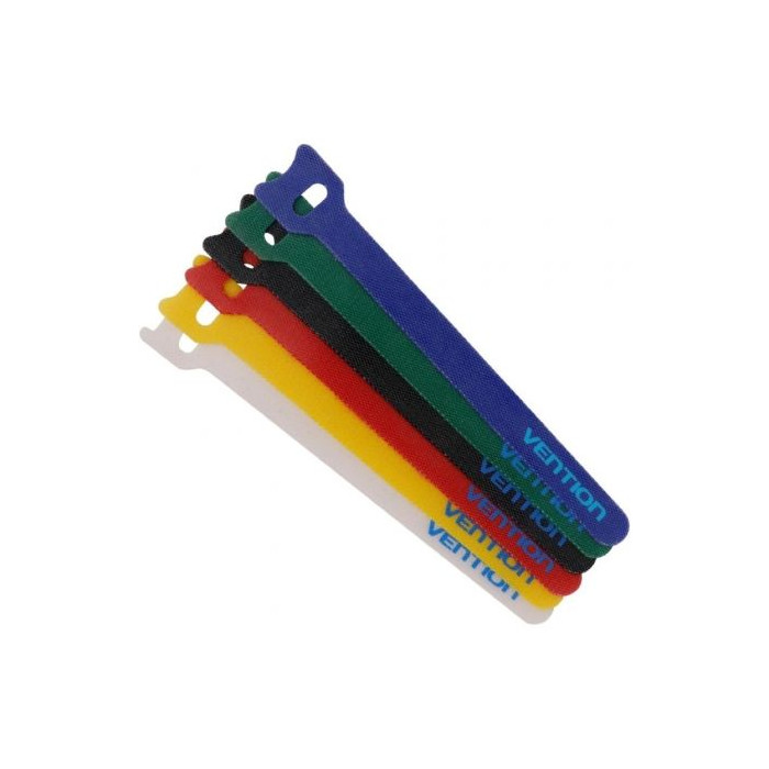 Tira Organizadora de Cables Vention KAC00/ 15cm/ Pack de 6 | Herramientas y Limpieza