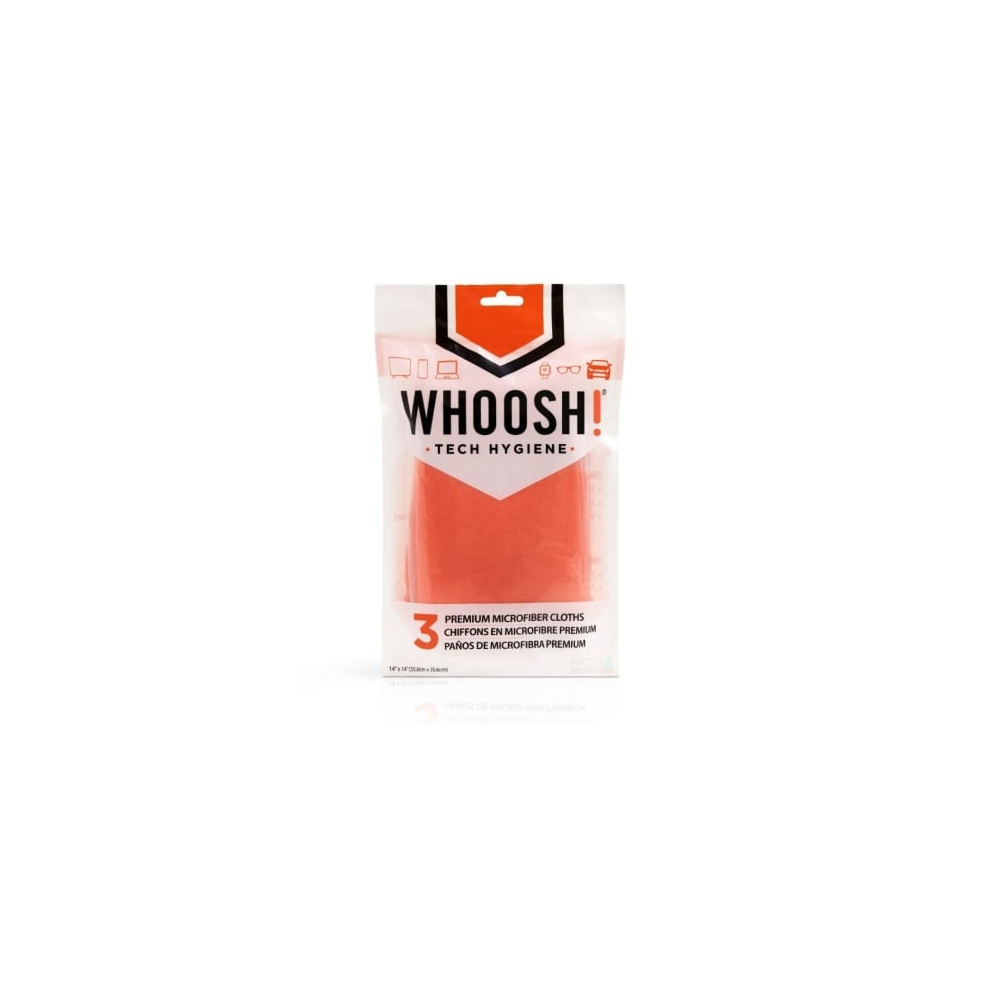 Pack de 3 Paños de Microfibra Whoosh WSH007/ 35.6 x 35.6 cm | Herramientas y Limpieza