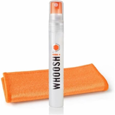 Kit Limpiador de Pantallas de Bolsillo Whoosh Kit Pocket WSH001/ Spray 8ml + Paño Microfibra | Herramientas y Limpieza