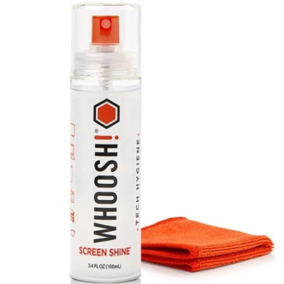 Kit Limpiador de Pantallas Whoosh Kit GO XL WSH003/ Spray 100ml + Paño Microfibra | Herramientas y Limpieza