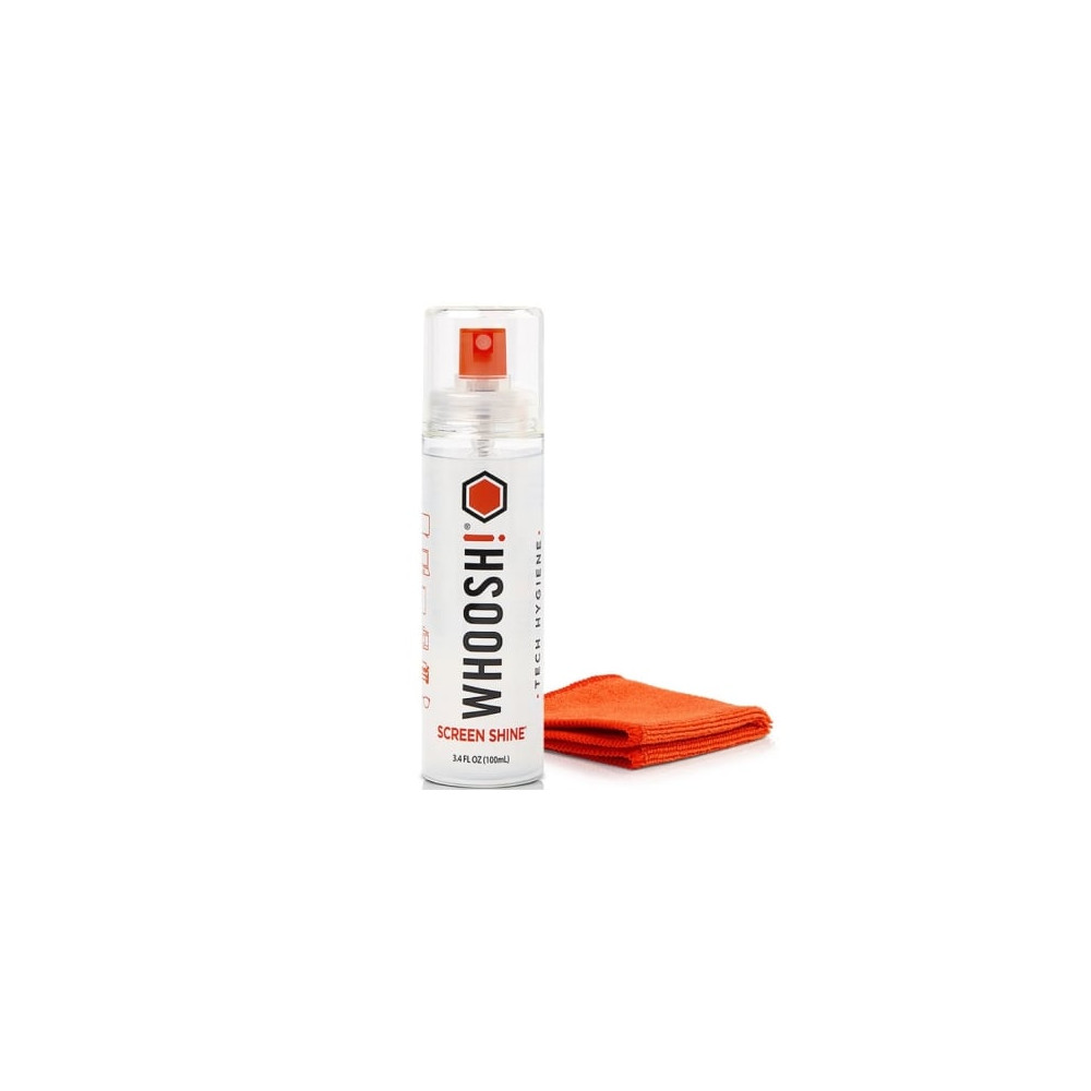 Kit Limpiador de Pantallas Whoosh Kit GO XL WSH003/ Spray 100ml + Paño Microfibra | Herramientas y Limpieza