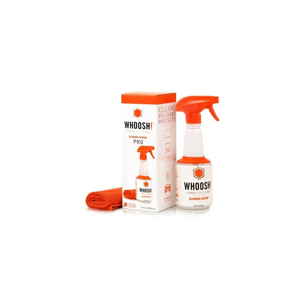 Kit Limpiador de Pantallas Whoosh WSH005/ Spray 500ml + Paño Microfibra | Herramientas y Limpieza