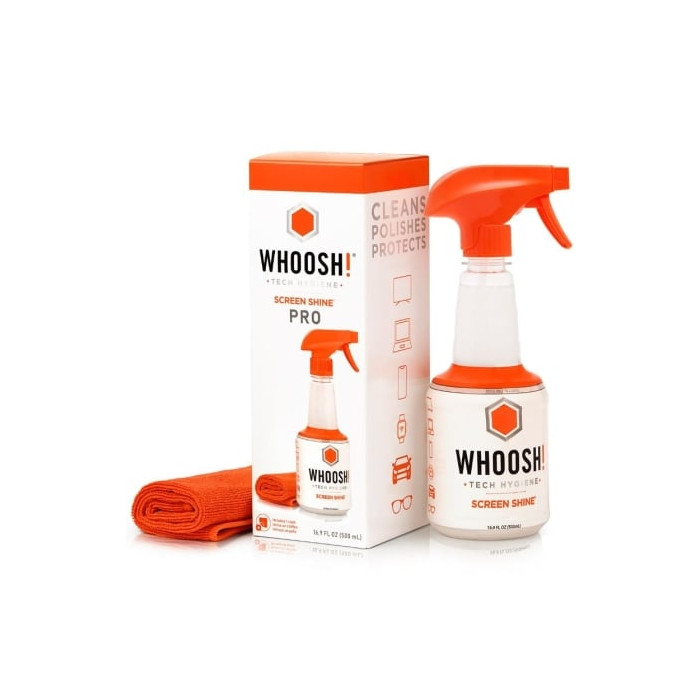 Kit Limpiador de Pantallas Whoosh WSH005/ Spray 500ml + Paño Microfibra | Herramientas y Limpieza