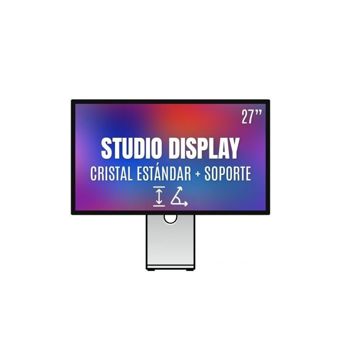Apple Studio Display 27'/ Cristal Estándar / Soporte con altura e inclinación ajustable | Monitores