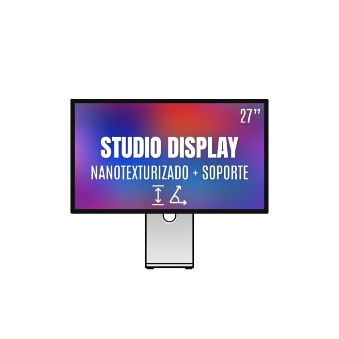 Apple Studio Display 27'/ Cristal Nano texturizado/ Soporte con altura e inclinación ajustable | Monitores