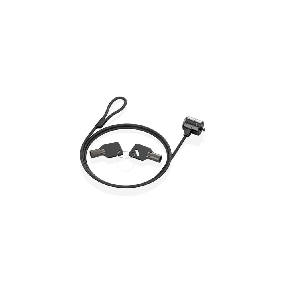 Cable de Seguridad para Portátiles Aisens ASLK-D40K04-BK/ 1.5m | Cables de Seguridad