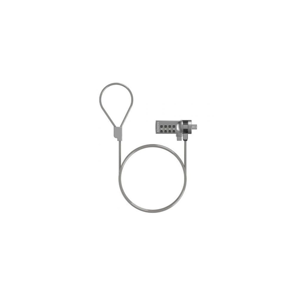 Cable de Seguridad para Portátiles Aisens ASLK-D40N01-SL/ 1.5m | Cables de Seguridad
