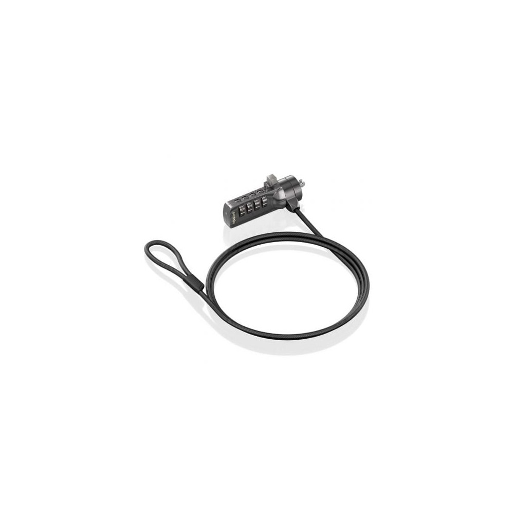 Cable de Seguridad para Portátiles Aisens ASLK-D40N03-BK/ 1.5m | Cables de Seguridad