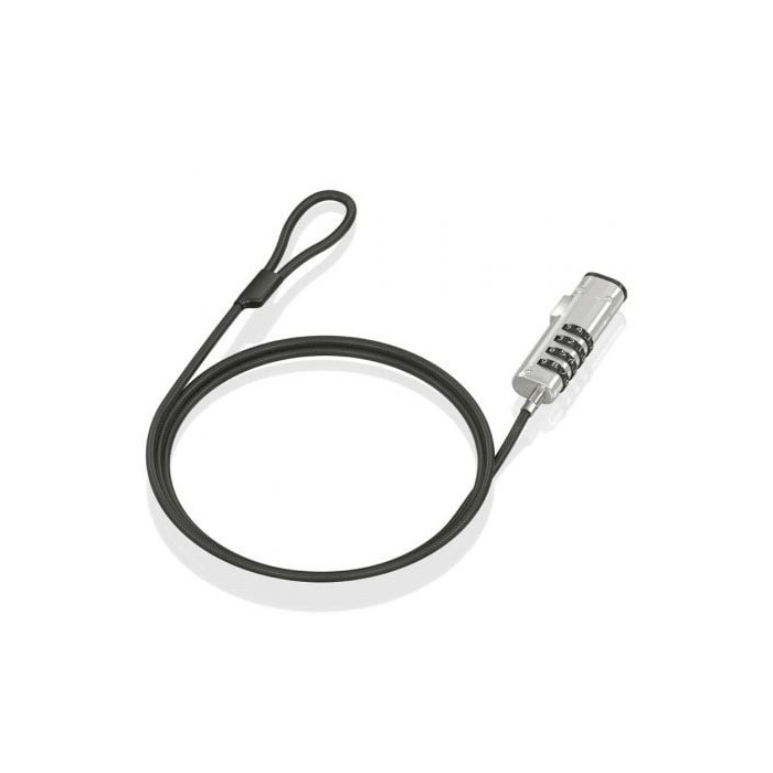 Cable de Seguridad Tipo NANO para Portátiles Aisens ASLK-D50N05-BK/ 1.5m | Cables de Seguridad